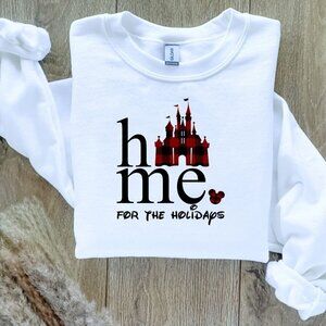 Disney Home For the Holidays Castle Sweatshirt Sweater